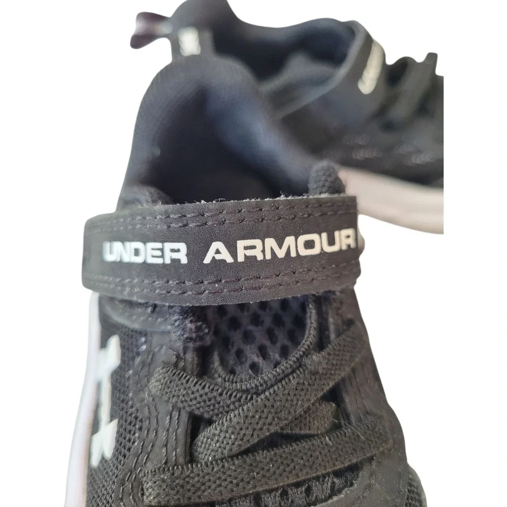 Under Armour Assert Low Black White Unisex Kids Shoes Size US 5K Toddler